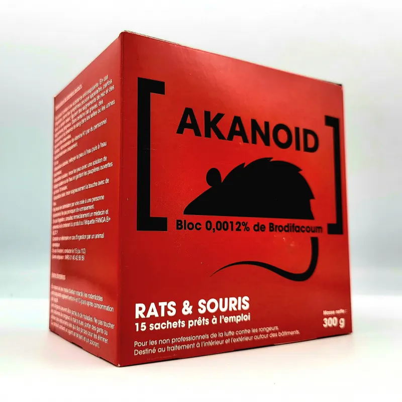 Pâtes raticides extérieur (15 sachets)